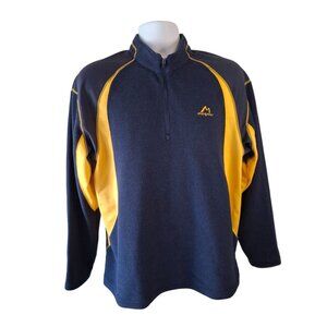 Magnus 1/4 Zip Fleece Pullover Youth Navy & Yellow Size 10